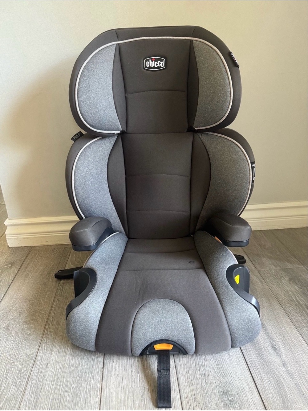 Chicco Gray Kids 2 in 1 Car seat and Booster Seat with Armrests